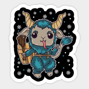 Kawaii Krampus Christmas Manga Horror Sticker